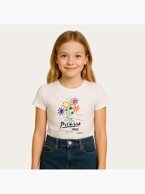 Tshirt Enfant APOH PICASSO FLOWERS - Kiabi