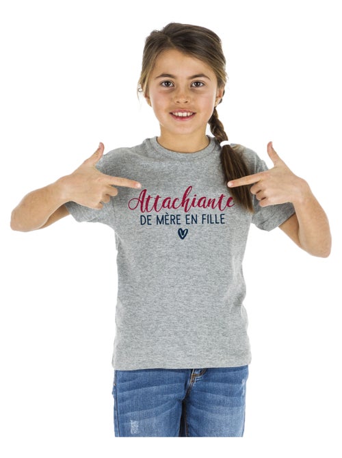 Tshirt Enfant ATTACHIANTE DE MÈRE EN FILLE - Kiabi