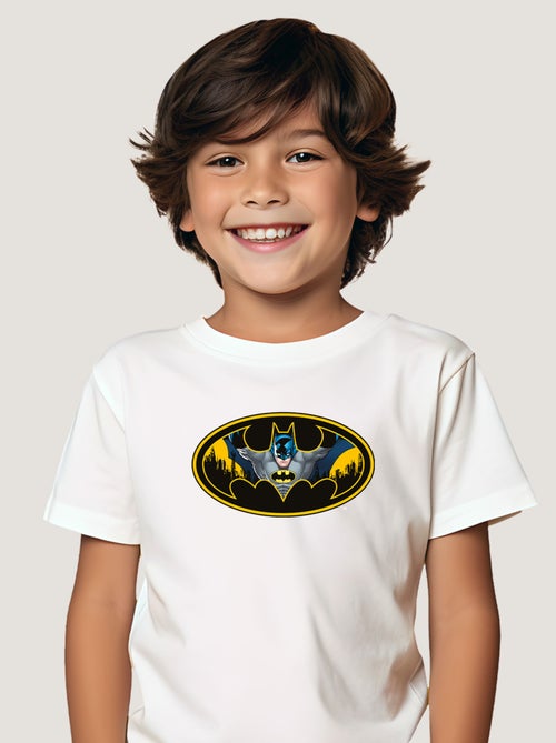 Tshirt Enfant BATMAN LOGO COULEUR - Kiabi