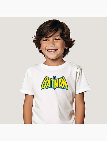 Tshirt Enfant BATMAN LOGO YELLOW BLUE