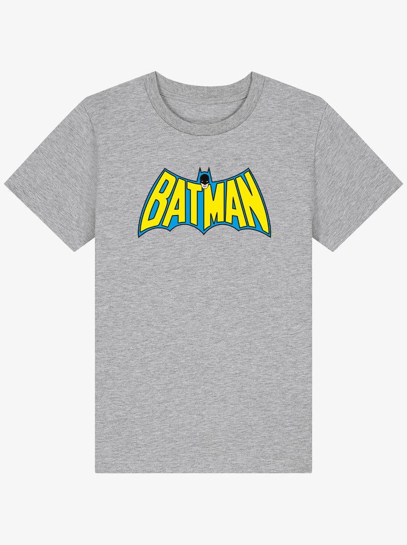 Tshirt Enfant BATMAN LOGO YELLOW BLUE Gris chiné - Kiabi