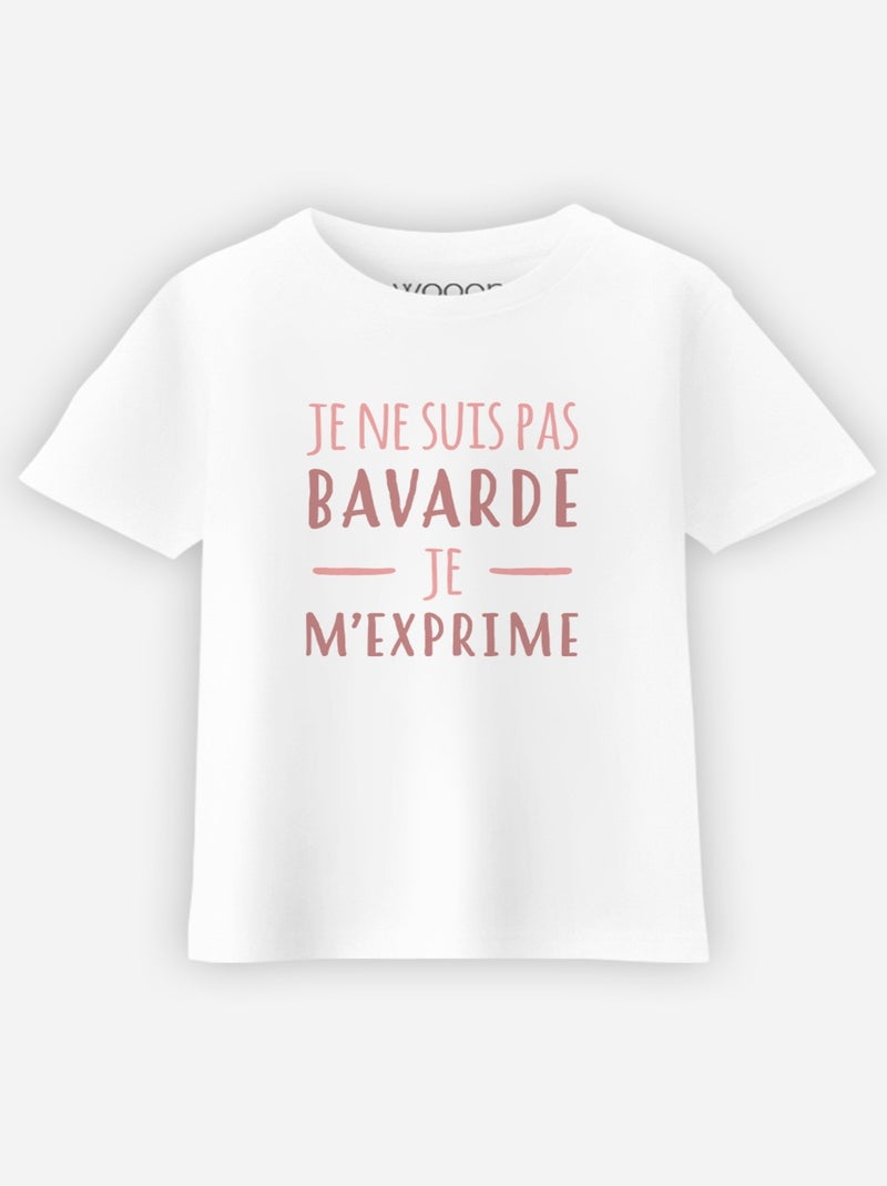 Tshirt Enfant BAVARDE Blanc - Kiabi