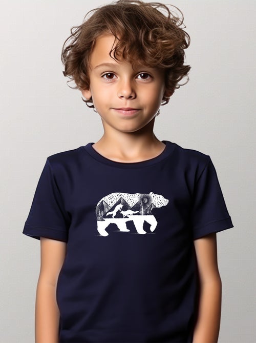 Tshirt Enfant BEAR AND FOXES - Kiabi
