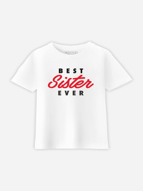 Tshirt Enfant BEST SISTER EVER - Kiabi