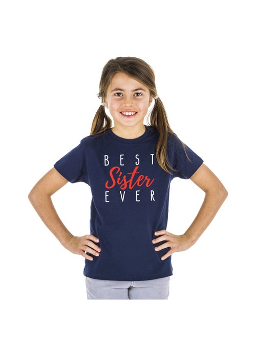 Tshirt Enfant BEST SISTER EVER - Kiabi