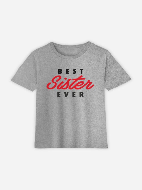 Tshirt Enfant BEST SISTER EVER - Kiabi