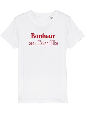 Tshirt Enfant BONHEUR EN FAMILLE