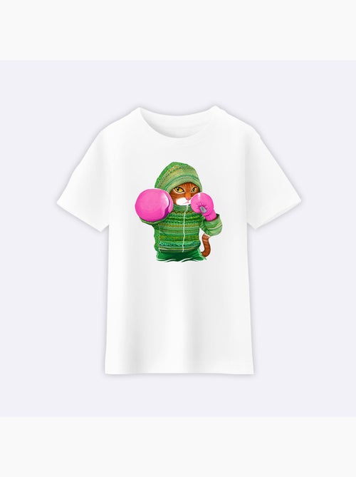 Tshirt Enfant BOXING CAT GINGER - Kiabi