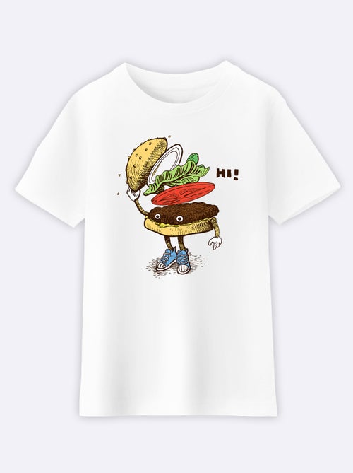 Tshirt Enfant BURGER GREETING - Kiabi