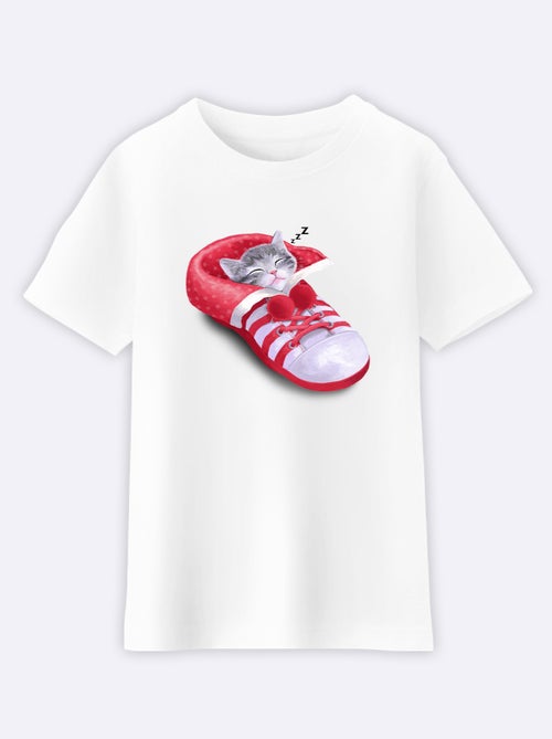 Tshirt Enfant CAT IN THE SHOE - Kiabi
