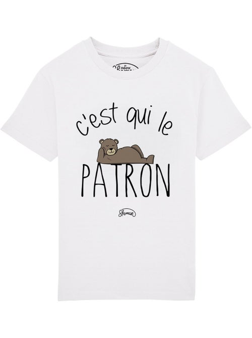 Tshirt Enfant C'EST QUI LE PATRON - Kiabi