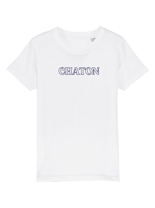 Tshirt Enfant CHATON BLEU - Kiabi