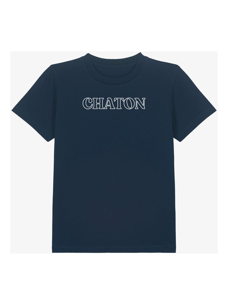 Tshirt Enfant CHATON Bleu marine - Kiabi