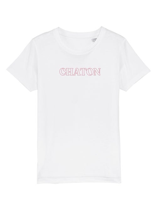 Tshirt Enfant CHATON ROSE - Kiabi