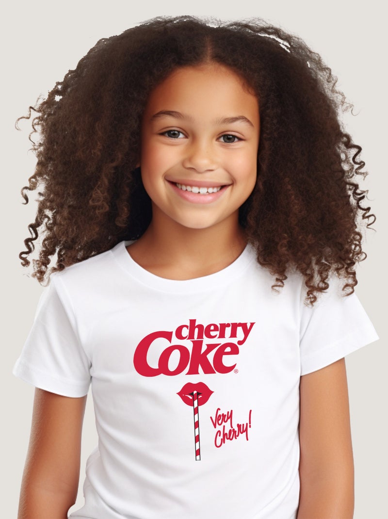 Tshirt Enfant CHERRY COKE VERY CHERRY Blanc - Kiabi