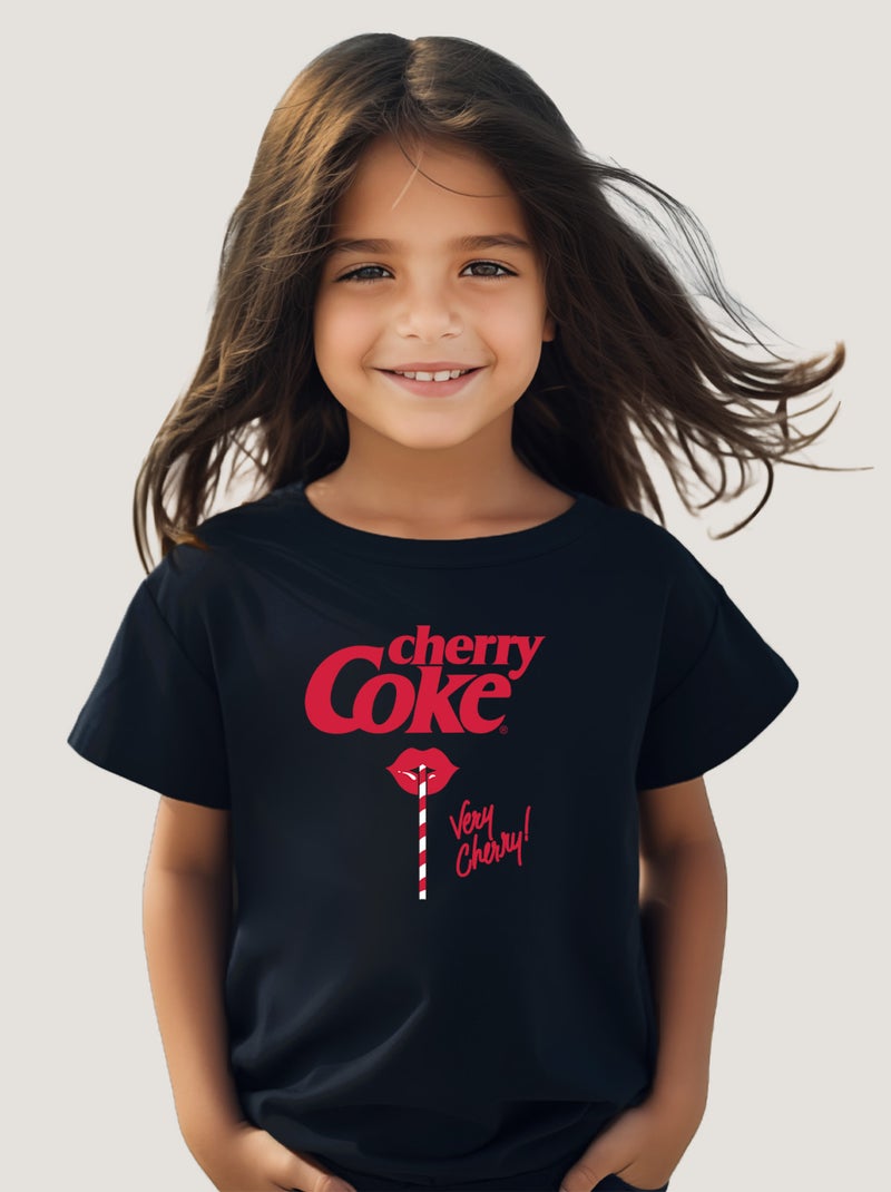 Tshirt Enfant CHERRY COKE VERY CHERRY Bleu marine - Kiabi