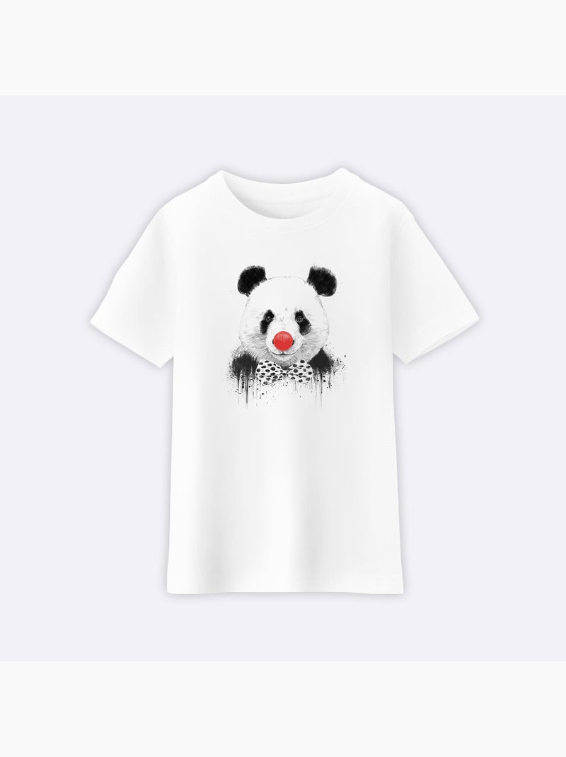 Tshirt Enfant CLOWN PANDA Blanc - Kiabi