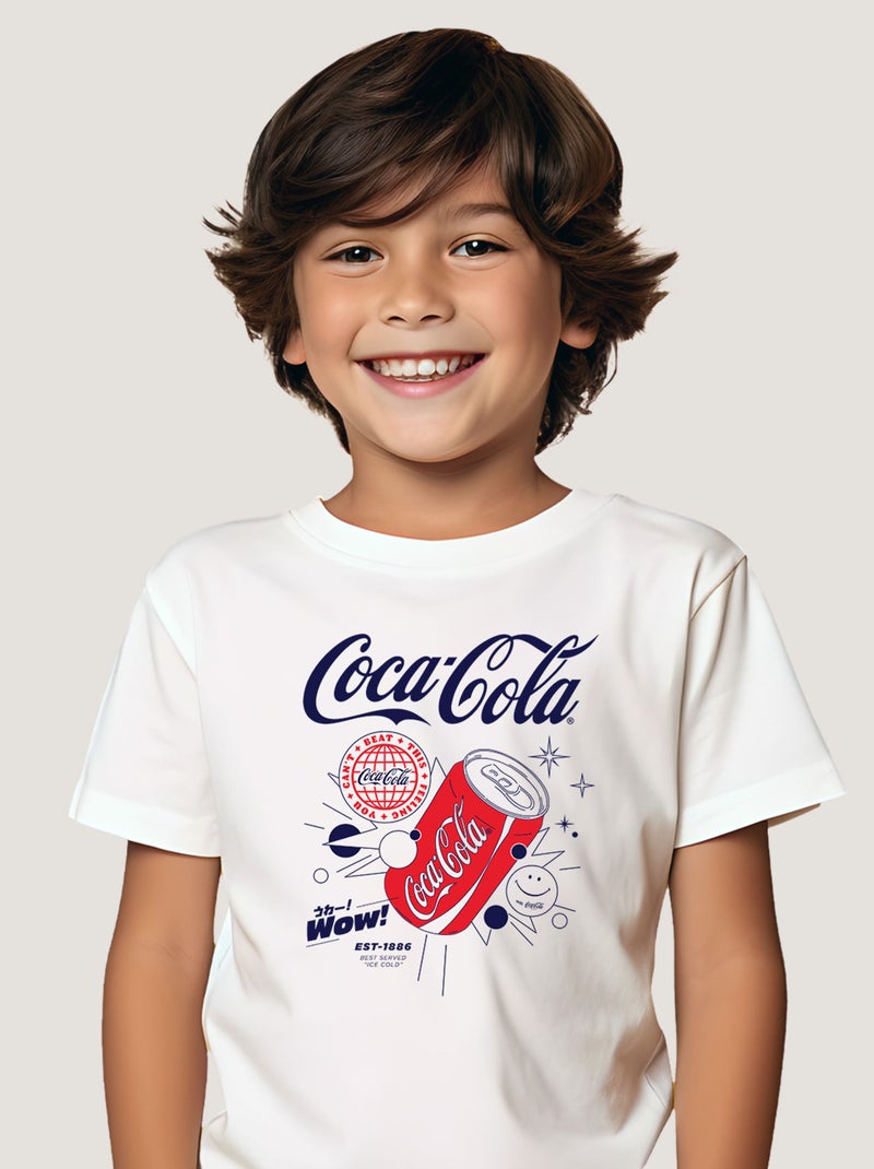 Tshirt Enfant COCA COLA 4 Blanc - Kiabi