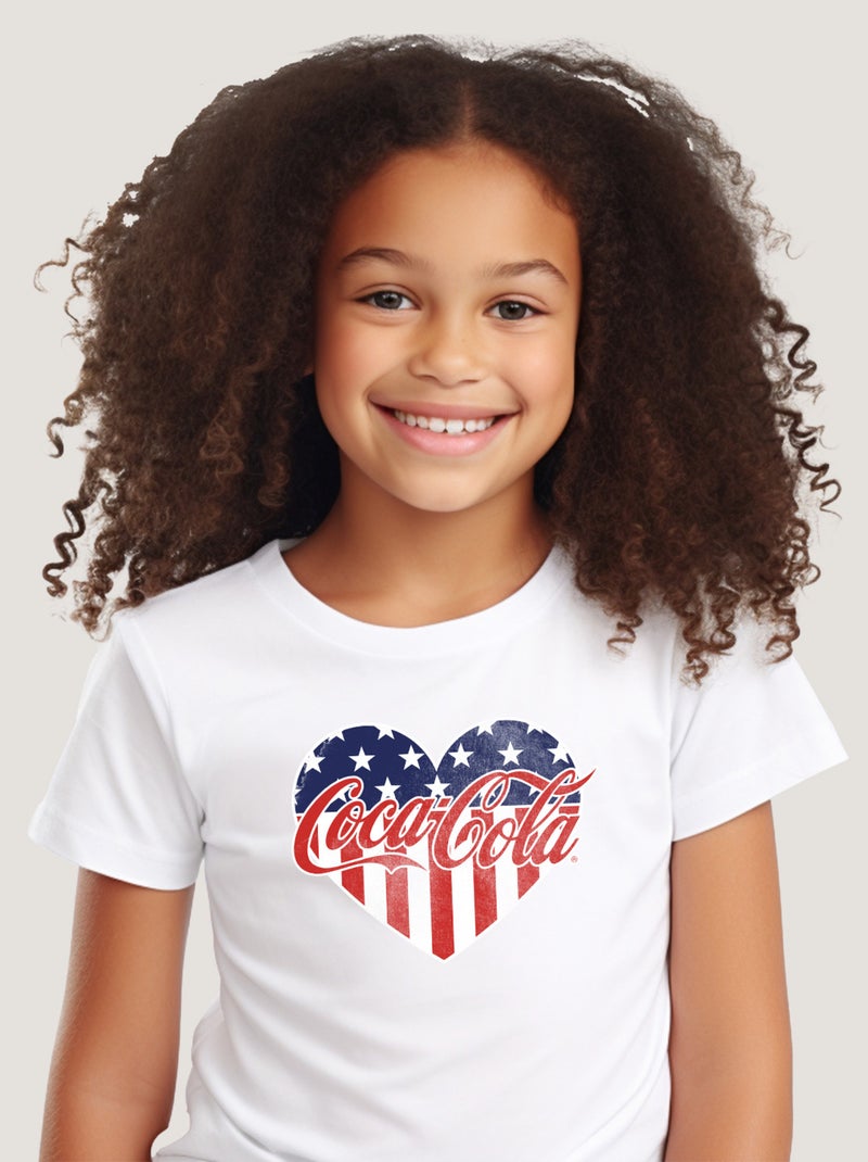 Tshirt Enfant COCA COLA 5 Blanc - Kiabi