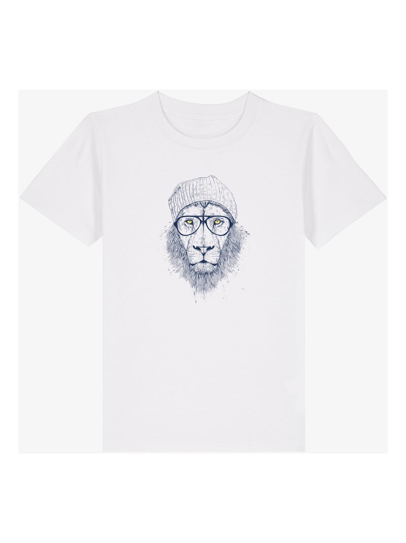 Tshirt Enfant COOL LION Blanc - Kiabi