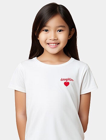 Tshirt Enfant DAUGHTER CŒUR