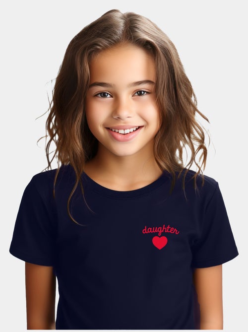 Tshirt Enfant DAUGHTER CŒUR - Kiabi