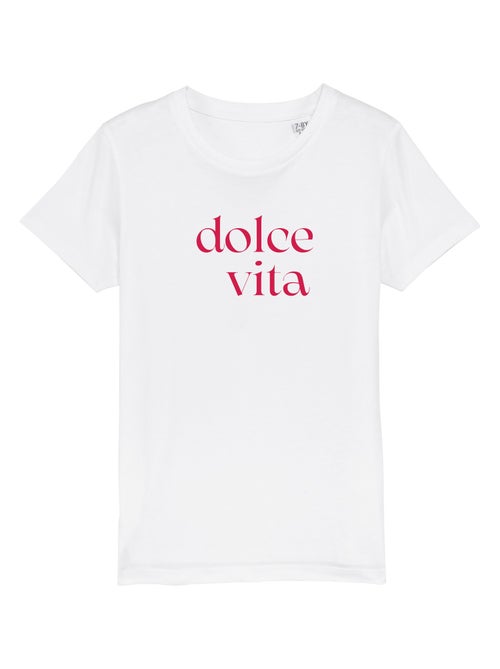 Tshirt Enfant DOLCE VITA ROUGE - Kiabi