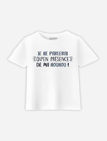 Tshirt Enfant EN PRESENCE DE MA NOUNOU