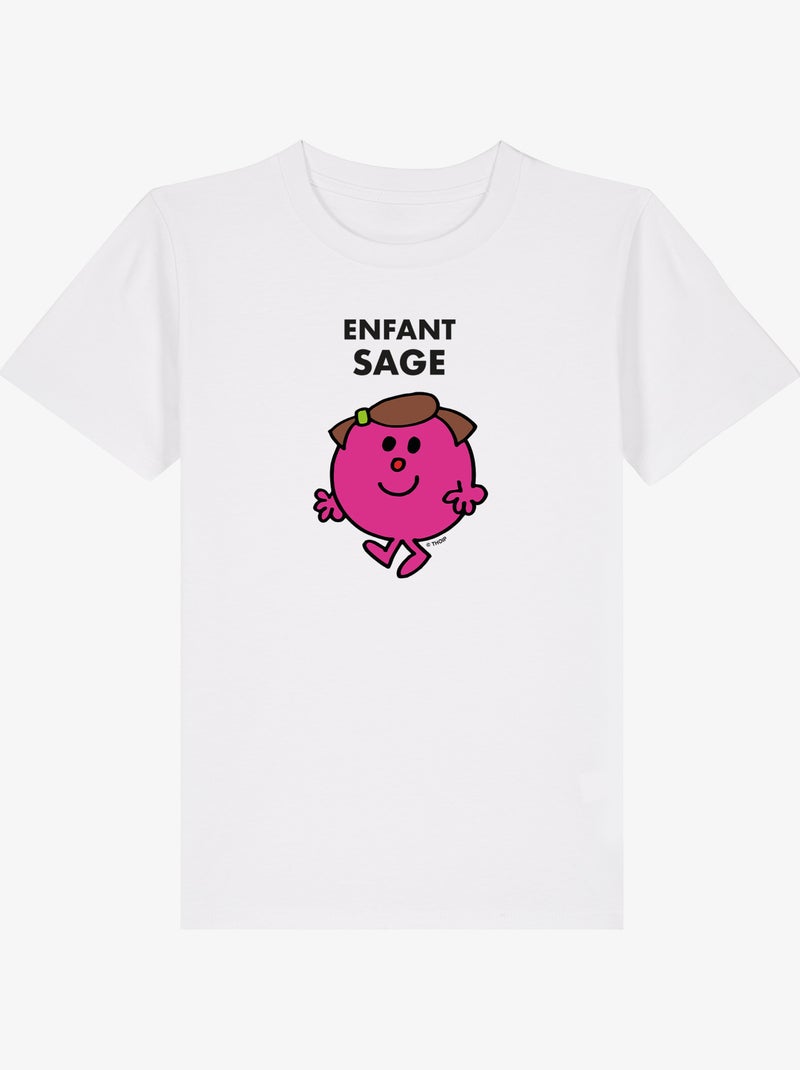 Tshirt Enfant ENFANT SAGE COEUR Blanc - Kiabi