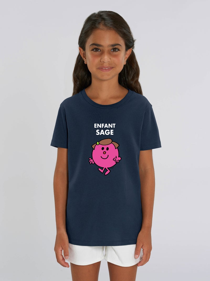 Tshirt Enfant ENFANT SAGE COEUR Bleu marine - Kiabi