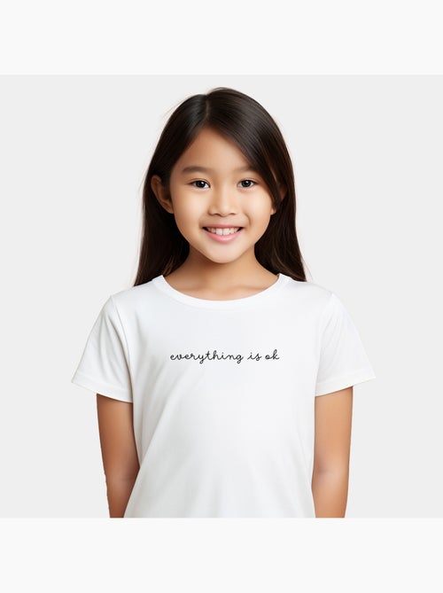 Tshirt Enfant EVERYTHING IS OK - Kiabi