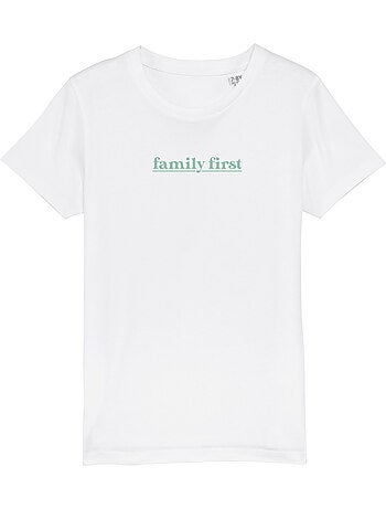 Tshirt Enfant FAMILY FIRST VERT