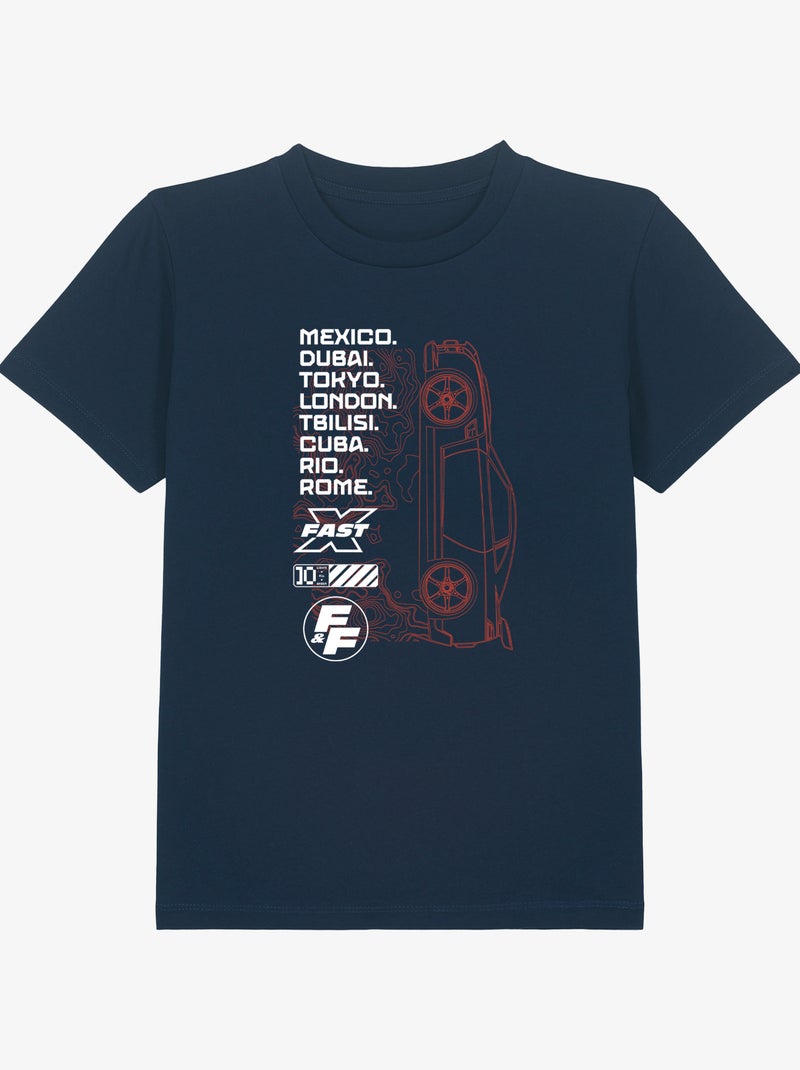 Tshirt Enfant FAST AND FURIOUS 1 Bleu marine - Kiabi