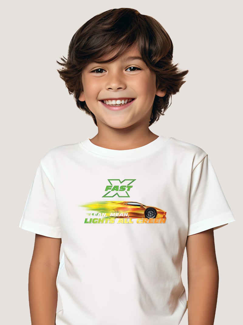 Tshirt Enfant FAST AND FURIOUS 2 Blanc - Kiabi