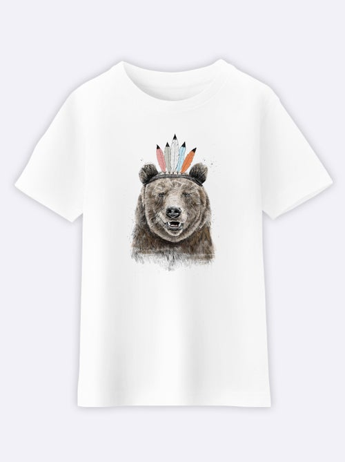 Tshirt Enfant FESTIVAL BEAR - Kiabi