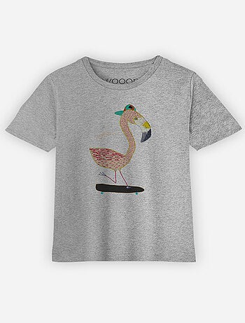 Tshirt Enfant FLAMINGO SKATER
