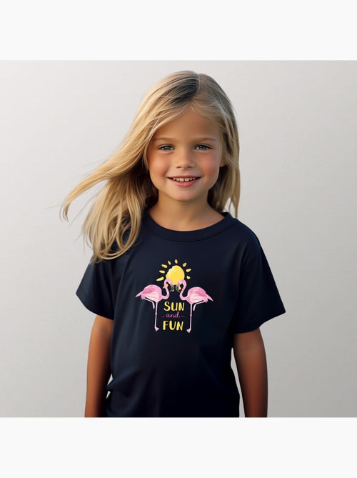 Tshirt Enfant FLAMINGO-SUN-AND-FUN - Kiabi