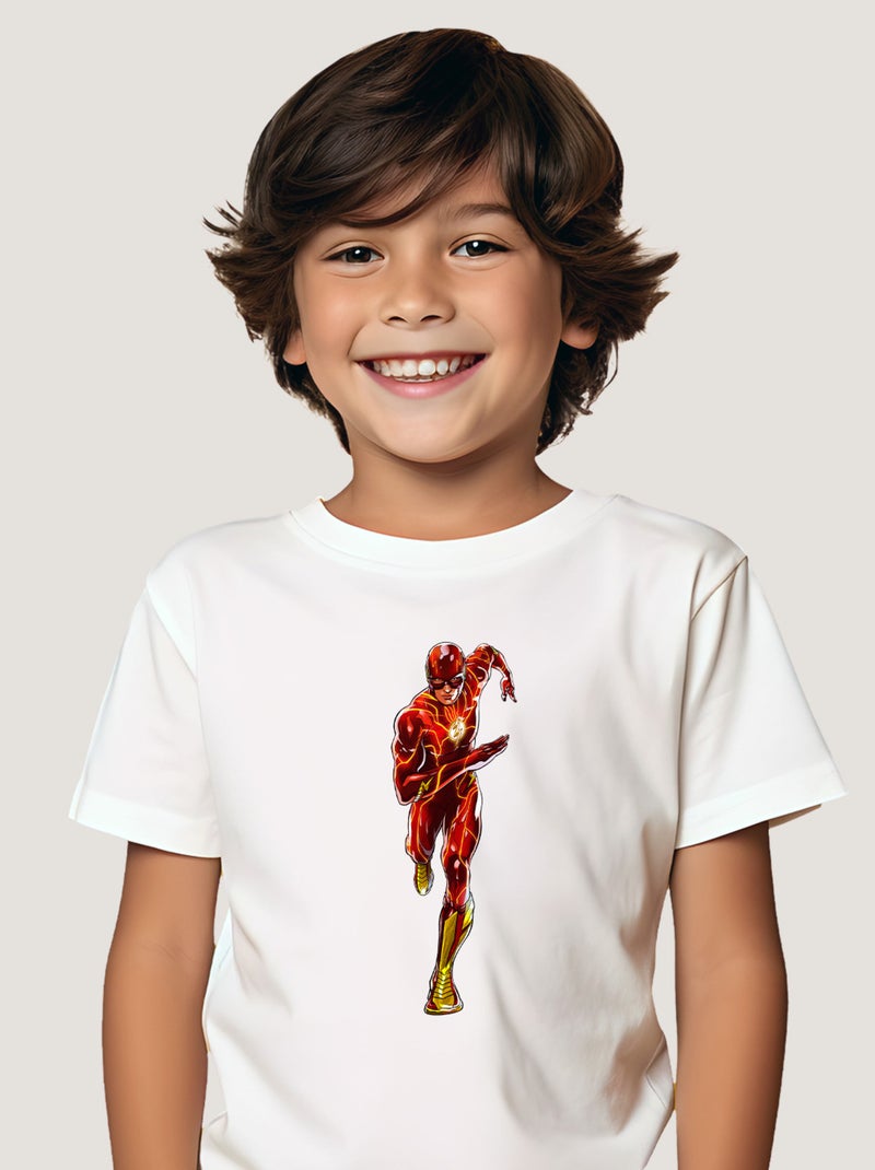 Tshirt Enfant FLASH 1 Blanc - Kiabi