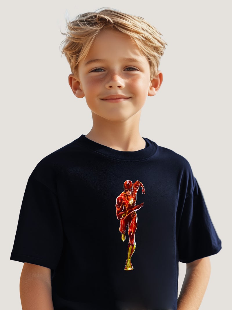 Tshirt Enfant FLASH 1 Bleu marine - Kiabi