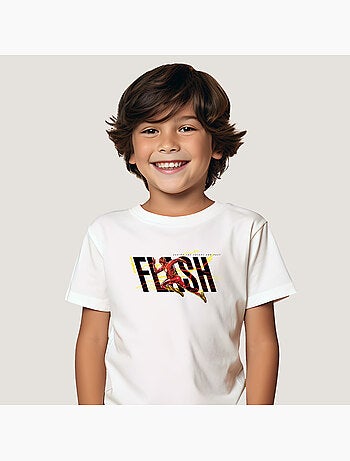Tshirt Enfant FLASH BLACK SAVING THE FUTURE AND PAST