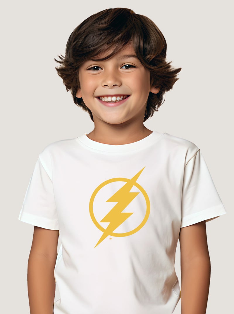 Tshirt Enfant FLASH LOGO YALLOW Blanc - Kiabi
