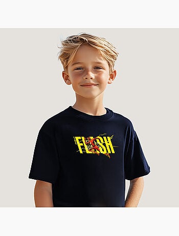 Tshirt Enfant FLASH YELLOW SAVING THE FUTURE AND PAST
