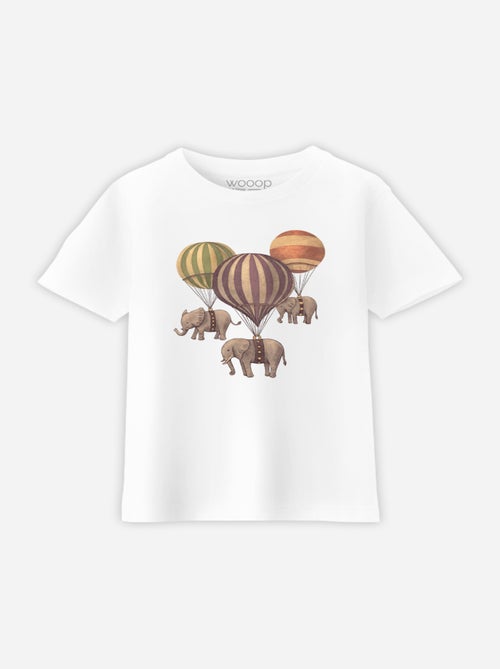 Tshirt Enfant FLIGHT OF ELEPHANTS - Kiabi