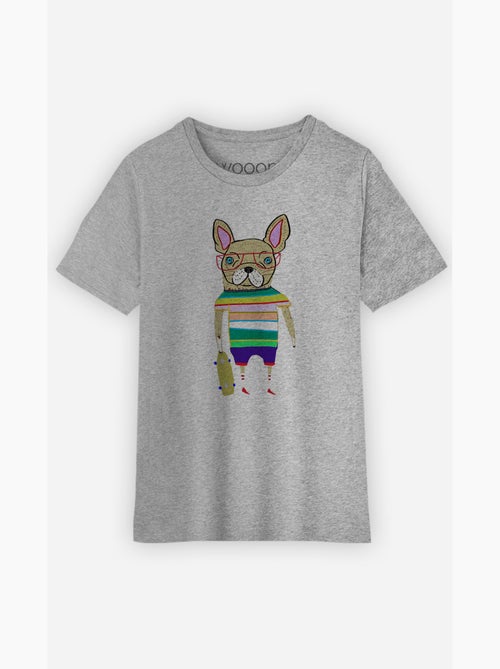 Tshirt Enfant FRENCH BULLDOG SKATER - Kiabi