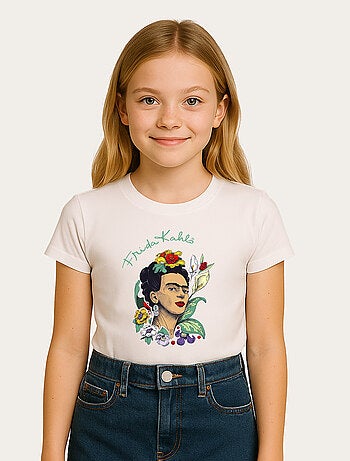 Tshirt Enfant FRIDA KAHLO FLOWERS