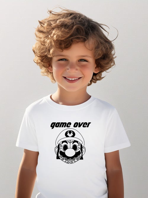Tshirt Enfant GAME OVER MARIO - Kiabi