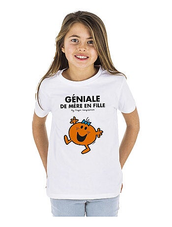 Tshirt Enfant GÉNIALE DE MÈRE EN FILLE