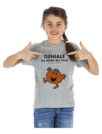 Tshirt Enfant GÉNIALE DE MÈRE EN FILLE