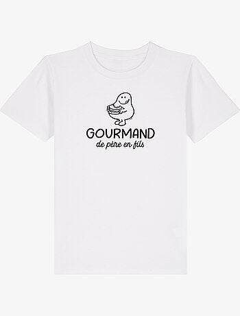 Tshirt Enfant GOURMAND DE PERE EN FILS