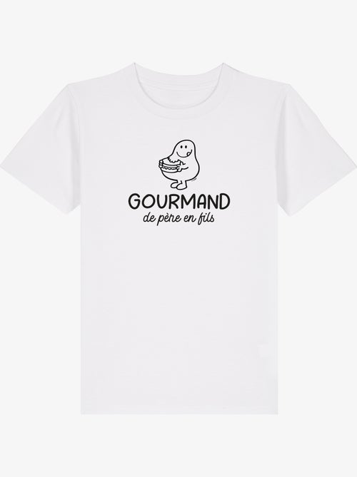 Tshirt Enfant GOURMAND DE PERE EN FILS - Kiabi